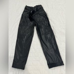 Dynamite Leather Pants with Built In Belt (removable)